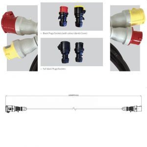 Guardian Black Plug Socket Cable sets