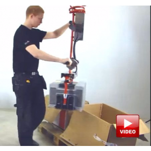 Lifts All Lifter for Handling and Packing Products into Boxes