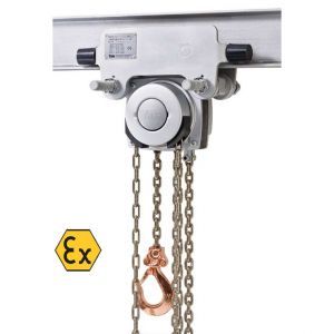 Yalelift IT ATEX Hand chain hoist with integrated push or geared trolley -  Capacity 500 - 10000 kg