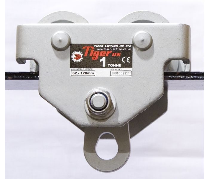 Tiger Corrosion Resistant Single Bar Push Travel Beam Trolley TPSCP