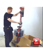 Lifts All Lifter for Handling and Packing Products into Boxes