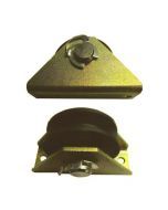PTM Polyamide wire rope pulley with Zinc plated or stainless steel bracket - 125 kg capacity