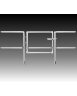 Self-closing safety gate galvanised