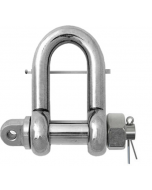 AISI 316 STAINLESS STEEL Safety Pin Dee Shackle C/W Captivating Locking Pin