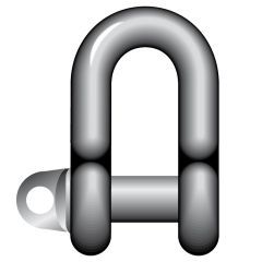Large Dee Shackle - Self-Colour with Type A Screw Pin collar ( BS3032 - Table 2 - 1958 )