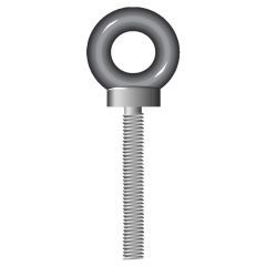 LONG SHANK COLLARED EYEBOLTS - METRIC - SELF COLOUR