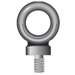 DYNAMO EYEBOLTS - METRIC ( BS4278 - TABLE 3 - 1984 ) - SELF COLOUR