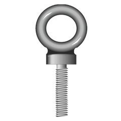LONG SHANK DYNAMO EYEBOLTS - METRIC THREAD - SELF COLOUR