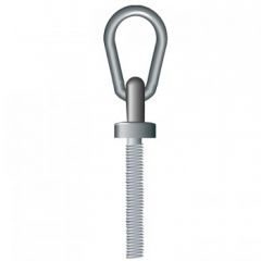 LONG SHANK COLLARED EYEBOLTS C/W REEVABLE EGG LINK - BSW THREAD