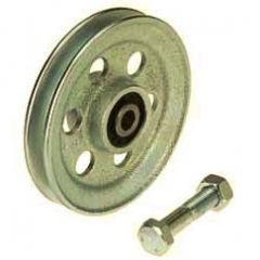 CAST IRON WIRE ROPE PULLEYS WITH BEARING AND FIXING BOLT ( ETT-74 ) - 200 to 1000 kg CAPACITY