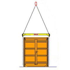 Container lifting frame set