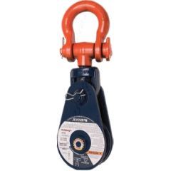 Crosby McKissick® 419 Champion Snatch Blocks with shackle – Bronze Bushing