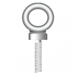 LONG SHANK DYNAMO EYEBOLTS - METRIC THREAD - ZINC PLATED