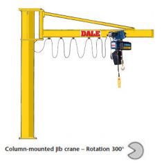 Donati GBA Overbraced H overbraced version Free Standing Jib Cranes up to 2,000 kg capacity