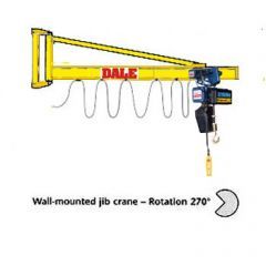 Donati GBP Wall Mounted 'H' Beam Overbraced Jib Cranes up to 2,000 kg capacity
