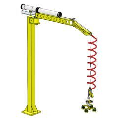 Lifts All Floor, Ceiling or Wall Mounted Articulated Flexi-Crane for repetitive handling jobs up to 65 kgs capacity