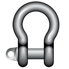 Large Bow Shackle - Self Colour with Type A Screw Pin collar - BS3032 - Table 3 - 1958 )