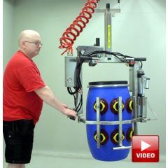 Lifts All Vacuum Handler for Drums - Lifts and Rotates