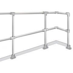 Mezzanine deck mounted - Galvanised