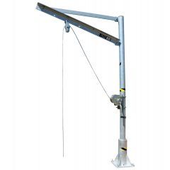 150 kg capacity Vertical Steel Pole Lifting Davit with up to 1.3 m reach - PAA-150 -1.3