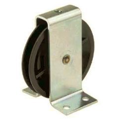 Polyamide wire rope pulley with galvanised steel bracket ( ETT-116P ) - 60 to 150 kg capacity
