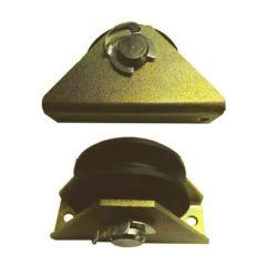 PTM Polyamide wire rope pulley with Zinc plated or stainless steel bracket - 125 kg capacity