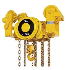 Yale VLRP / VLRG Swivel Truck Trolley Hoist - Low Headroom Hoist With Integrated Push or Geared Trolley - Capacities: 250 - 6000kg