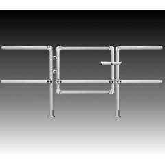 Self-closing safety gate galvanised