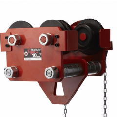 Tiger 10,000 kg Twin Bar Geared Travel Beam Trolley TGT-1000