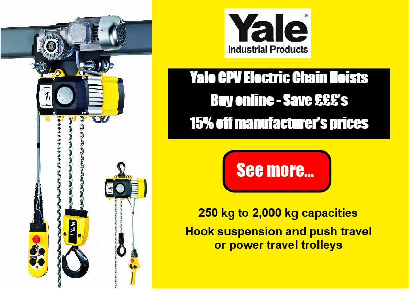 Product Feature 15 off Yale Chain Hoists Dale