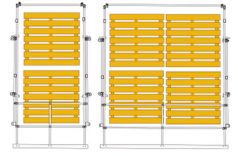 Extra deep pallet gates