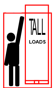 Extra tall load pallet gates