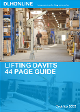 Lifting davit guide