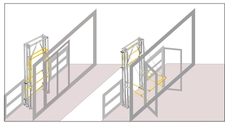 Omega-Nu on narrow walkway Omega-Nu on narrow walkway