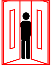 Pallet gate for doorway