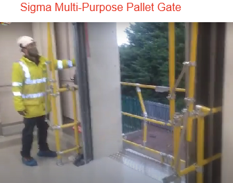Sigma pallet gate for doorway