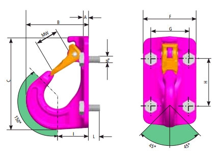 VABH-8 Sizes key