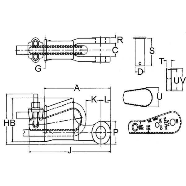 Wedge socket Wedge socket