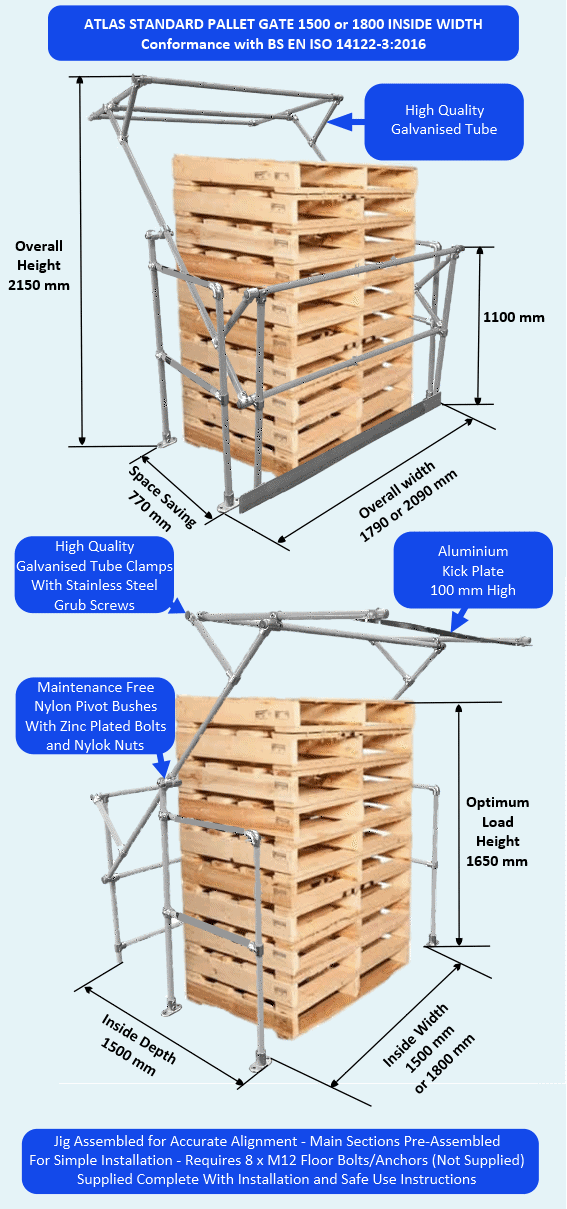 Atlas Pallet Gate Galvanised