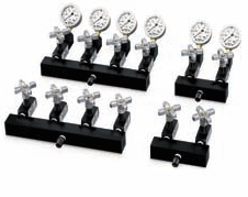 Manifolds with shut-off valve