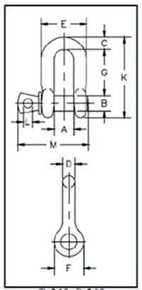 CROSBY G210 - SCREW PIN diagram