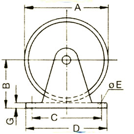 Wire rope pulley with bracket
