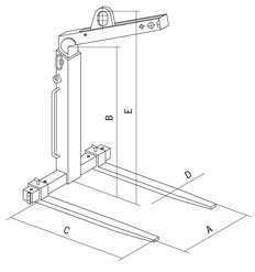 TKG-VHS Self-weight balance crane forks